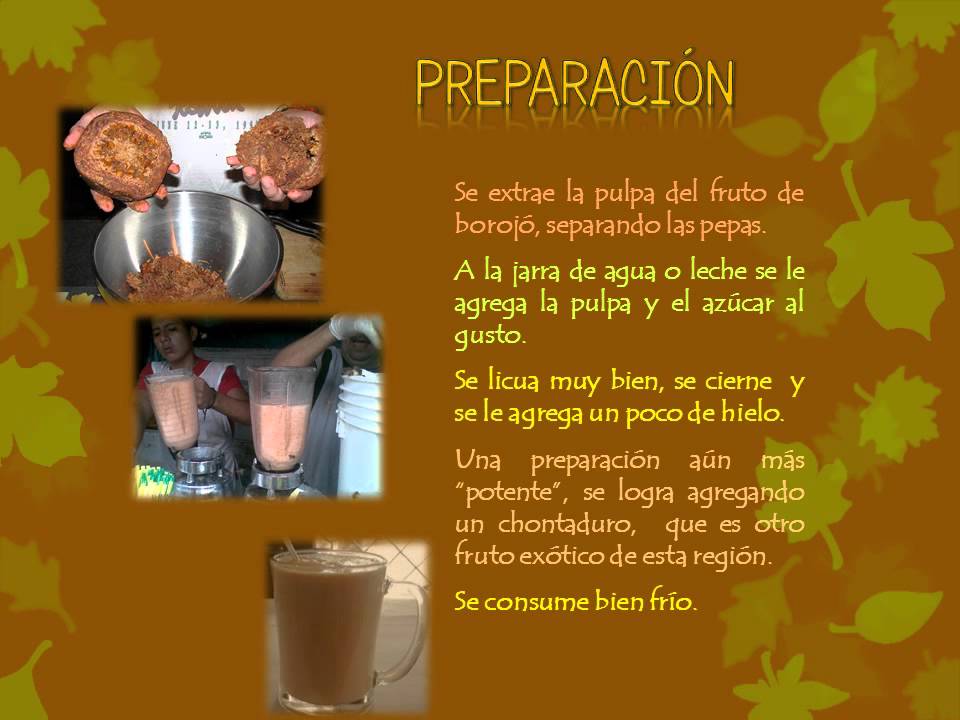Jugo de borojo para adelgazar