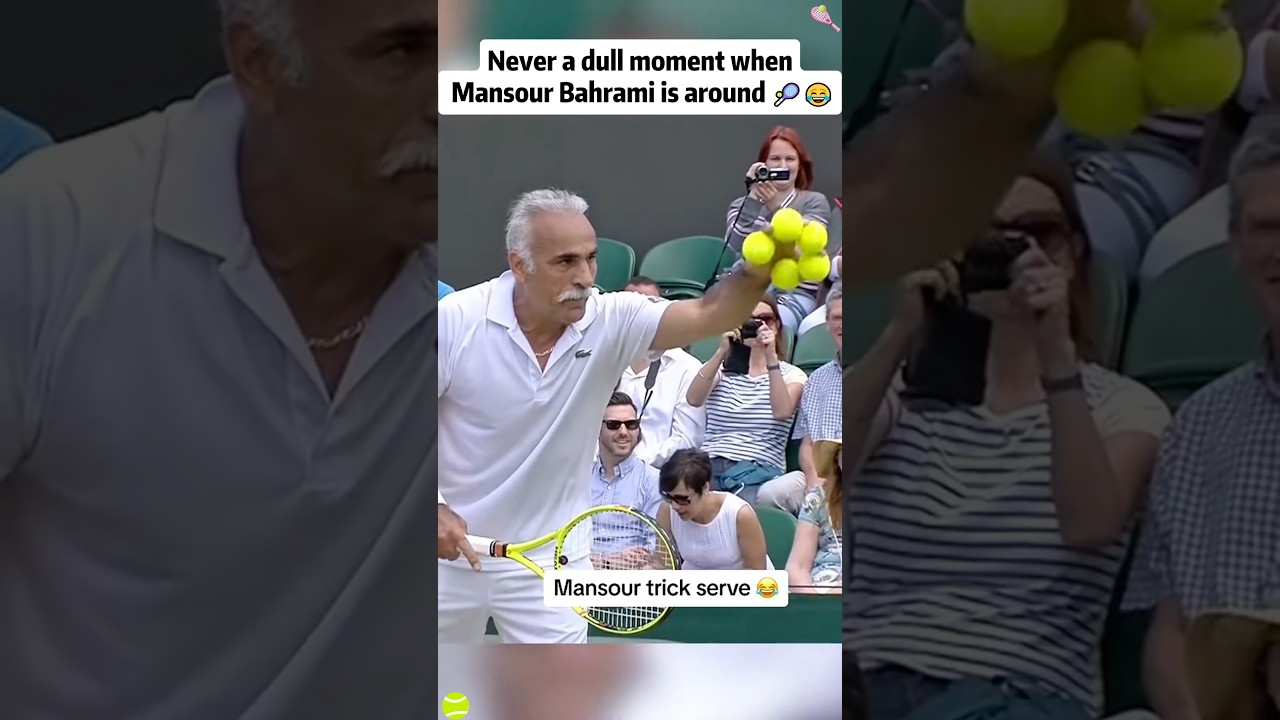 It was never boring when Mansour Bahrami was around.🎾😂😂#tennis #tiktok #usa #funnyvideo