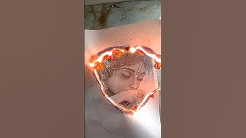 shri krishna drawing 🔥 fire art#shorts #anishart #fireart #krishna #youtubeshorts