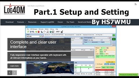 log4om Logbook Part.1 Setup and Setting by HS7WMU