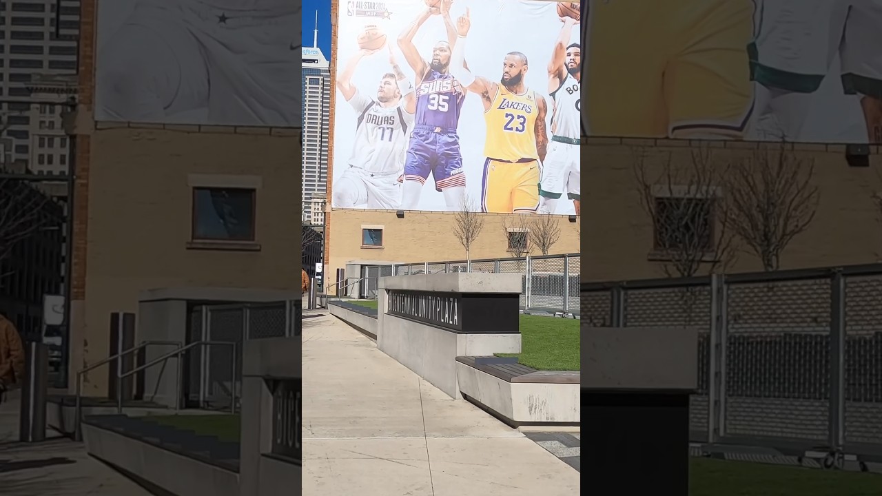 BEHIND THE SCENES SET UP OF THE NBA ALLSTAR WEEKEND 2024 #nbaallstar2024