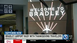 Heavy holiday crowds fills Bradley International Airport ahead of Thanksgiving
