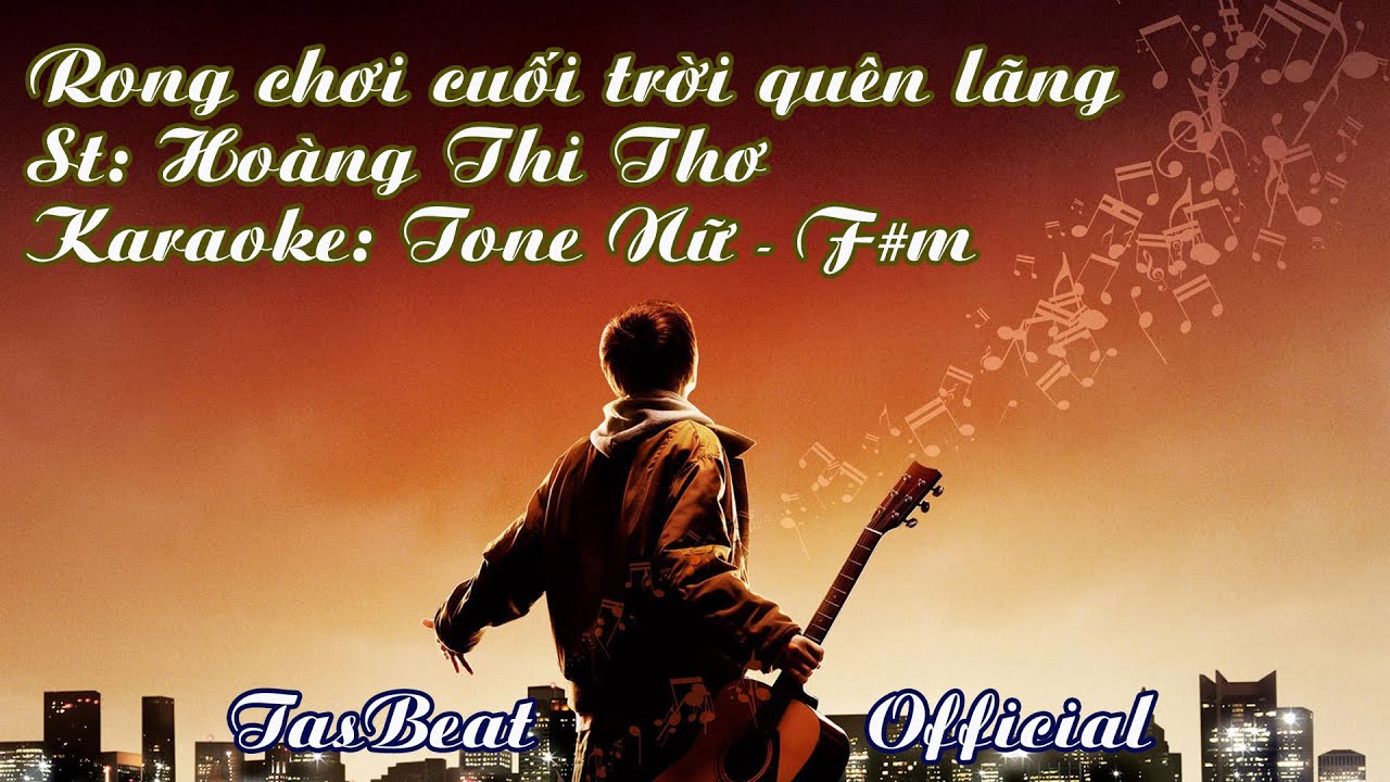 Karaoke Rong Chơi Cuối Trời Quên Lãng - Tone Nữ | TAS BEAT