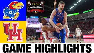 #1 Houston vs #14 Kansas Highlights | NCAA Men's Basketball | 2024 College Basketball