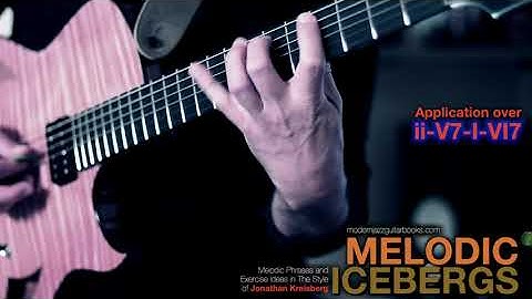 "In The Style of Jonathan Kreisberg" - MELODIC ICEBERGS - Application over ii-V7-I-VI7