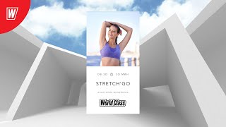 картинка: STRETCH & GO с Анастасией Филипьевой | 6 октября 2025 | Онлайн-тренировки World Class