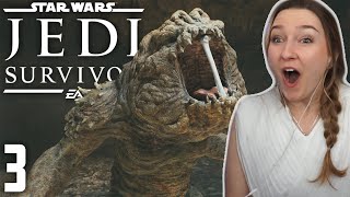 I BEAT A RANCOR! | First Time Playing Star Wars: Jedi Survivor (PS5) | Part 3