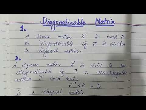Diagonalizable Matrix