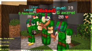 Solo Queuing 4s While Nicked Is A BAD IDEA.. | Bedwars commentary