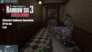 Rainbow Six 3 - Embassy 3P Speedrun - 1:50 (Elite Difficulty)