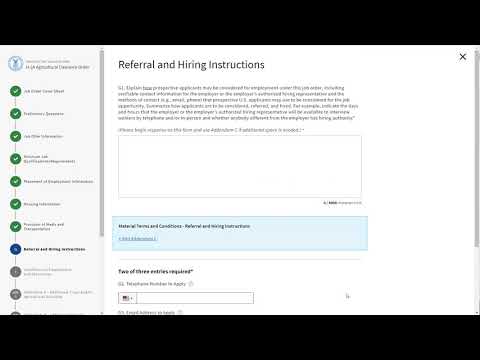 Foreign Labor Application Gateway (FLAG) - Filling out the Form ETA-790/790A