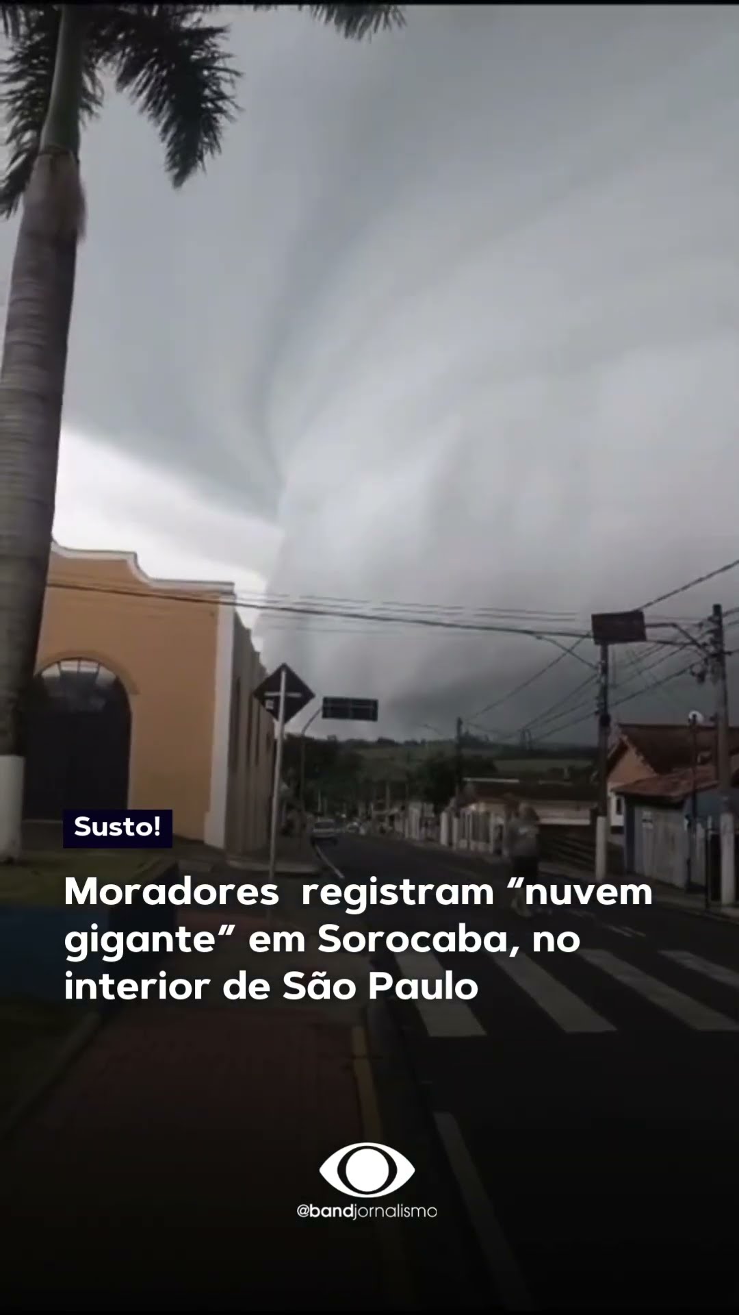 Moradores registram “nuvem gigante” em Sorocaba, no interior de São Paulo #shorts