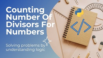 Counting Divisors Of A Number - Python