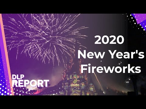 2020 New Year's Fireworks at Disneyland Paris