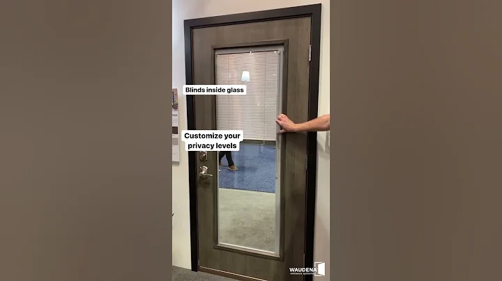 Enclosed Blinds Door Glass | Waudena Entrance Systems