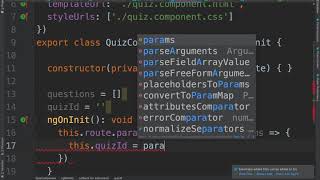 Parsing path parameters in Angular cs5610 sp20 12105