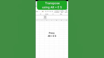 Excel Shortcut Magic! 🔥 Use Alt + E S to Transpose Data Instantly