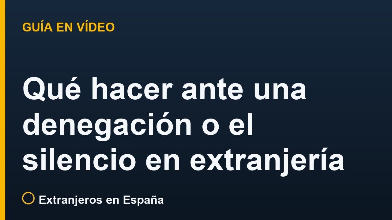 Recurso ante una denegación de extranjería: plazos de 1 y 2 meses