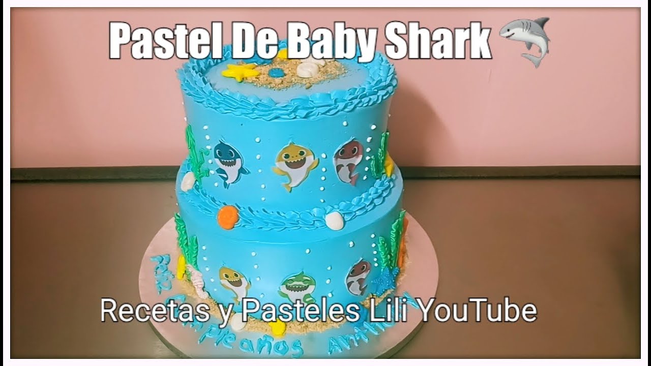 Cómo Decorar Un Pastel De Baby Shark 🦈