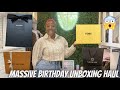 😱MASSIVE LUXURY BIRTHDAY UNBOXING | YSL UNBOXING | LOUIS VUITTON UNBOXING | FENDI UNBOXING | VERSACE