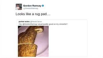 Gordon Ramsay Roasts Online cooking in Twitter