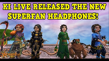 Wizard101 : KI LIVE CODE / NEW SUPERFAN HEADPHONES