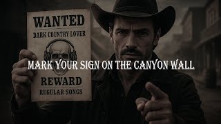 👉 You're Wanted - MARK YOUR SIGN ON THE CANYON WALL (Dark Country Music) #DarkCountry #OutlawMusic