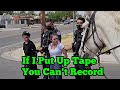 Albuquerque Officer Trys To Put Up Tape To Keep Me From Catching The Arrest of "Bonnie and Bonnie"