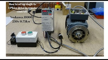 Single phase to 3 phase inverter Yaskawa J1000  Remote mode wiring