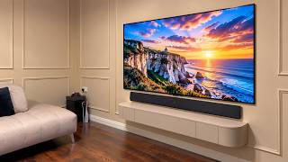 LG W6 77” OLED Installation | Wallpaper TV   Zero Connect Box | Full Install & Screen Peel