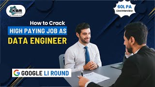 Cracking High-Paying Jobs as a Data Engineer | Live interview at Google |Level-1 | screenshot 5
