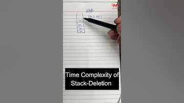 Time Complexity of Stack Data Structure #shorts #datastructure #timecomplexity