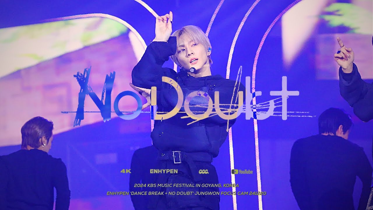 [4K] 엔하이픈 정원 Dance Break + No Doubt 직캠｜2024 KBS MUSIC FESTIVAL ENHYPEN JUNGWON fancam 241220