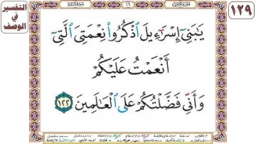 يا بني إسرائيل اذكروا نعمتي التي أنعمت عليكم وأني فضلتكم على العالمين - سورة البقرة آية 122