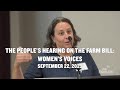 The People’s Hearing on the Farm Bill: Women’s Voices