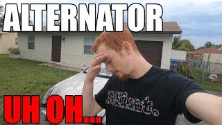 I Set My G35 Coupe On Fire... How to replace G35 Alternator!