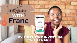 South African Investment Platform | Investing with Franc for the 1st time | Investing for beginners screenshot 4