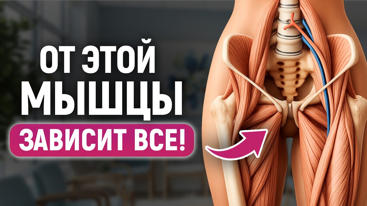 Спазм ЭТОЙ мышцы ЛОМАЕТ всё женское здоровье! / 5 упражнений для КАЖДОЙ, чтобы УКРЕПИТЬ тело!