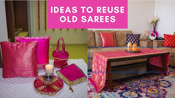 5 Amazing Ideas To Reuse Old Sarees | Recycle Old Sarees & Blouse Pieces (In Hindi)