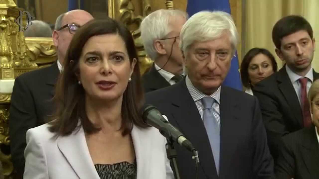 La presidente Boldrini saluta segretario generale Ugo Zampetti. - YouTube