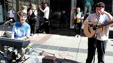 "For The First Time" on Grafton Street with Roe Byrne and Conor Marcus. (The Script) cover.