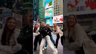 Dancing in Times Square 🏙️👀 with @AndraGoganRo 💃😆 | Triple Charm #Shorts