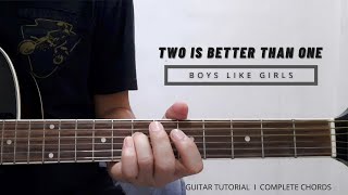 Video thumbnail of "PART 1 - BOYS LIKE GIRLS  feat. TAYLOR SWIFT  I  TWO IS BETTER THAN ONE  I  GUITAR TUTORIAL"