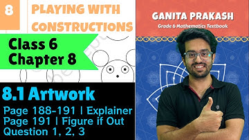 8.1 Artwork | Questions 1, 2, 3 | Playing with Constructions | Class 6 | Chapter 8 | Page 191