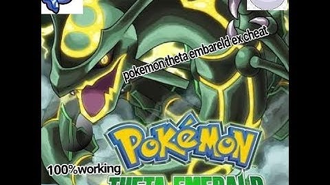 Pokemon theta emerald ex cheat codes .100% working.