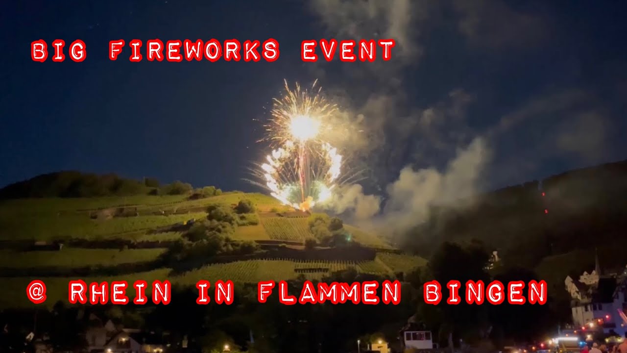 Rhine in flame/ Rhein in flammen Bingen the big fireworks event 