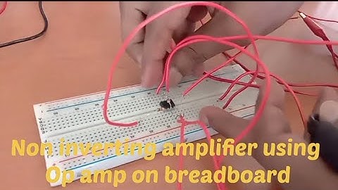 Non inverting amplifier using op amp 741 IC #knowledgeandeducationbox