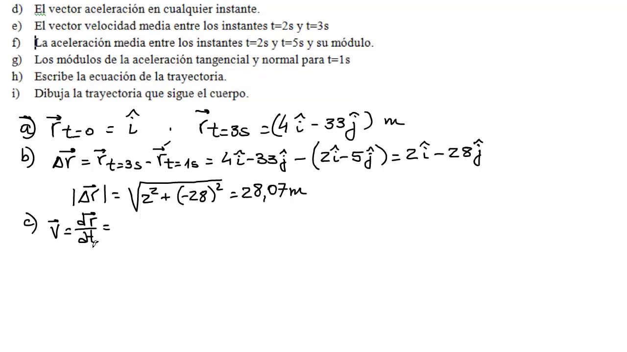 Problema de Cinemática Vectorial - YouTube
