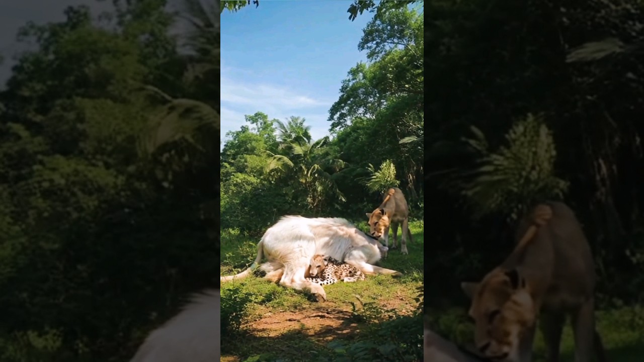 Leopard Defies Gravity, Helps Yak Birth a Strange Creature in the Amazon! 🐆🐂👶" 