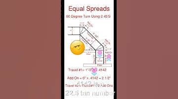 Mastering The Art Of Equal Spreads With 2 45s For A Perfect 90 Degree Turn,Pipefitter Math